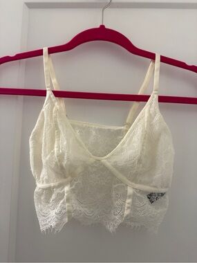 Dynamite Ivory Lace Bralette